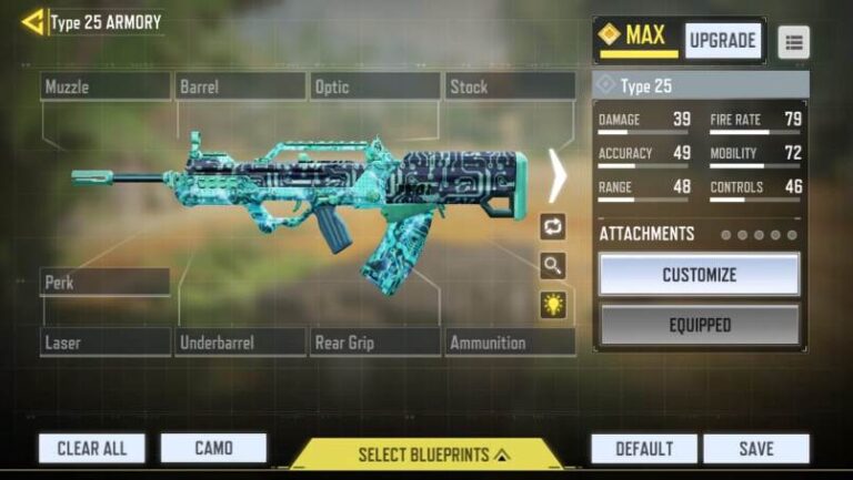 cod mobile type 25 loadout