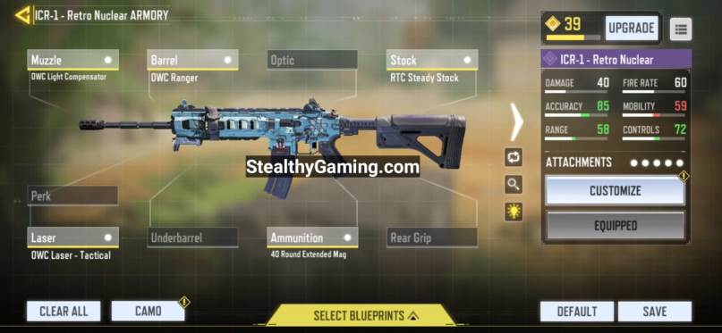 Cod Mobile Icr Gunsmith Loadout No Recoil Icr Loadout