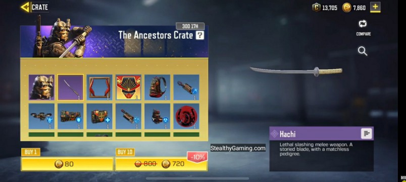 Hachi Ancestors crate
