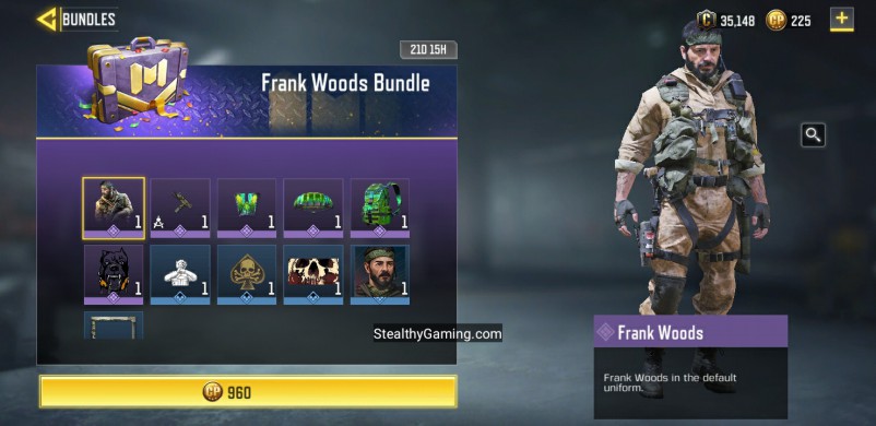 Frank Woods Bundle store cod mobile