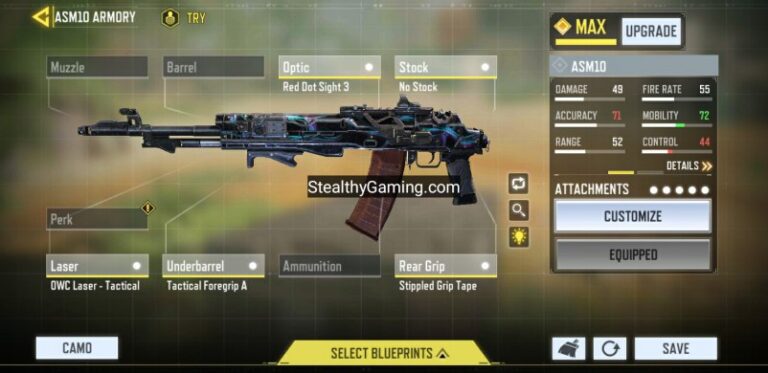 COD Mobile ASM-10 Gunsmith Loadout | 