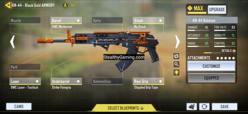 KN-44 FAST MOBILITY GUNSMITH LOADOUT 