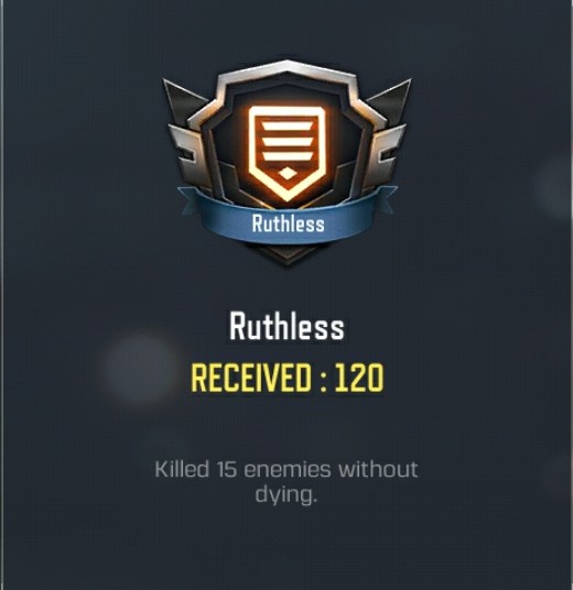 Ruthless medal CALL OF DUTY MOBILE
