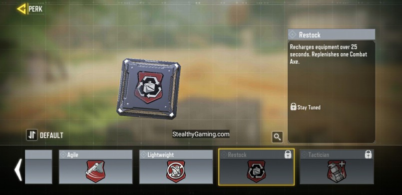 Red Perk Restock Call of Duty Mobile