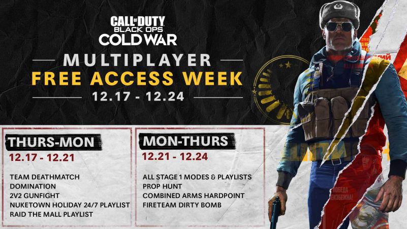 COD BOCW FREE ACCCESS WEEK