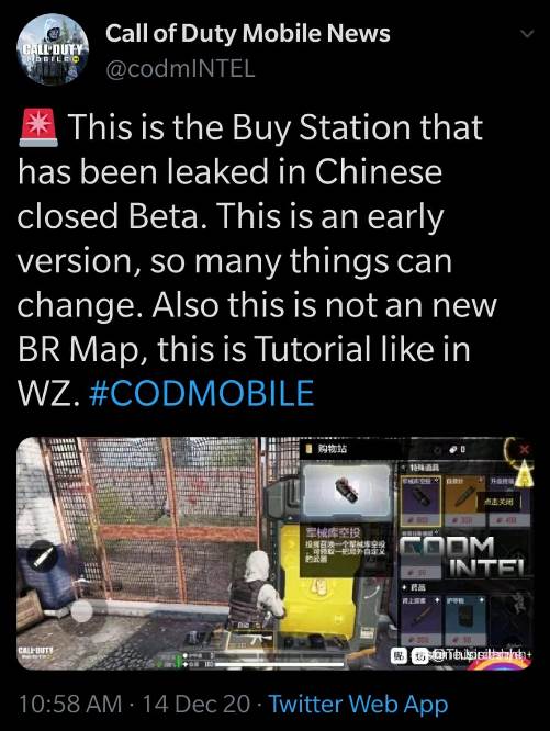 Call of Duty Mobile Buy Stations