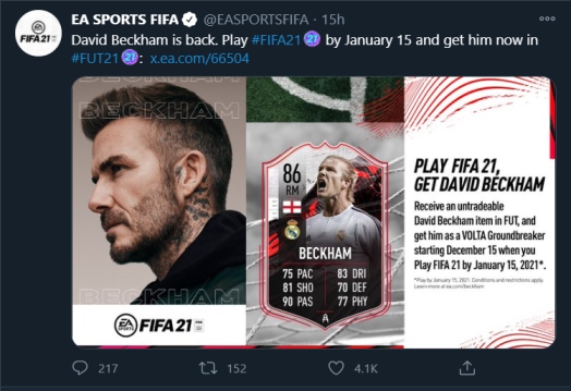 David Beckham FIFA 21