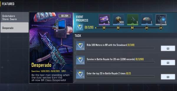 How to get Desperado class in COD Mobile Battle Royale