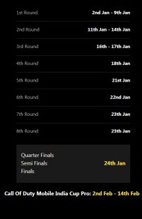 LOCO COD MOBILE TOURNAMENT INDAI CUP SCHEDULE