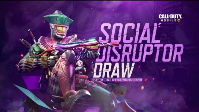 gunzo social disruptor draw cod mobile