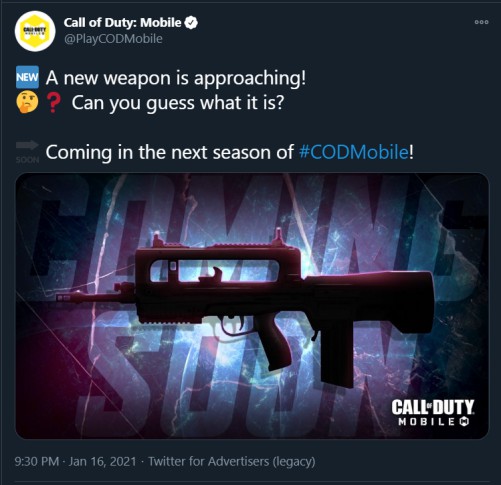 cod mobile season 14 new weapon 