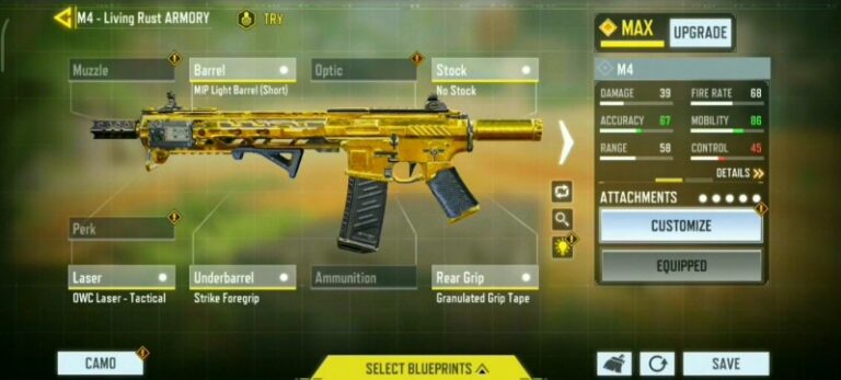 Cod Mobile M4 Gunsmith Loadout ‘high Mobility M4 Loadout Stealthy Gaming 4216