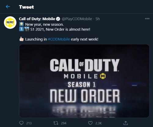 SEASON 1 NEW ORDER COD MOBILE