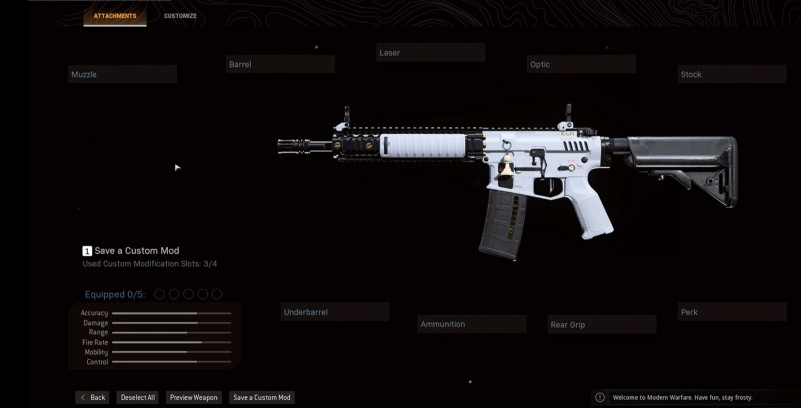 cod warzone m4 base variant