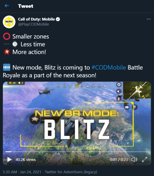 blitz mode br cod mobile