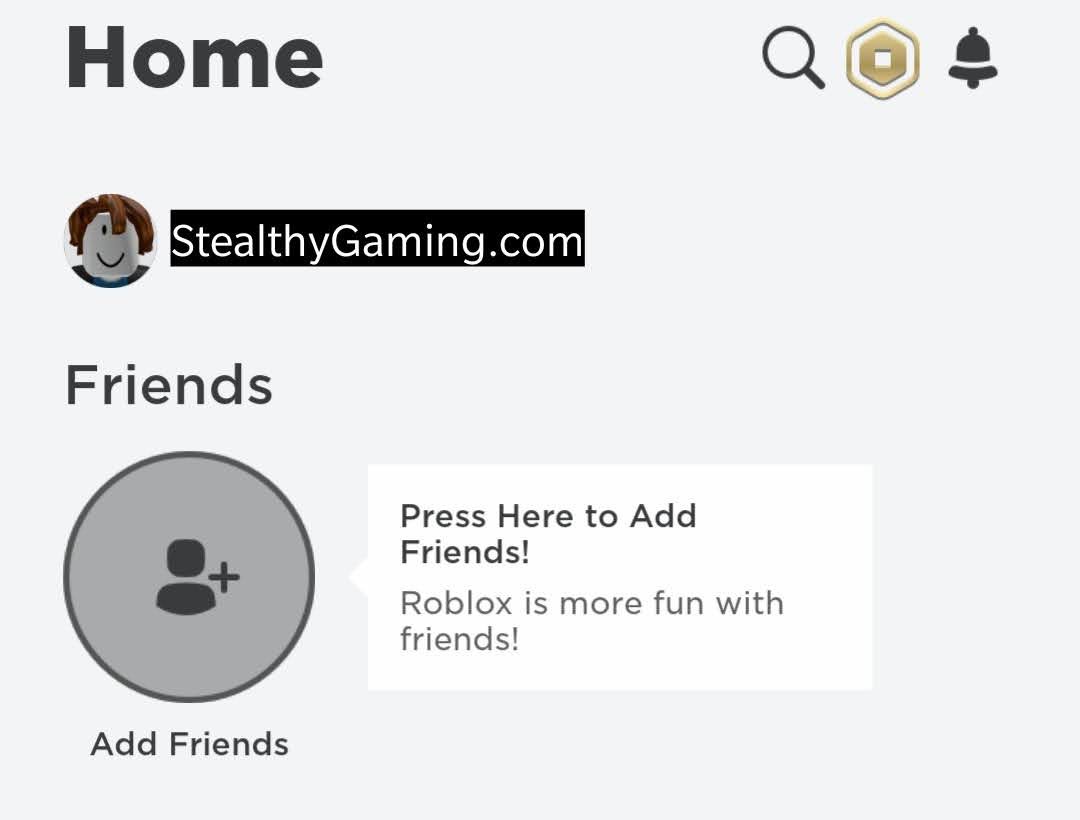 Add friends in Roblox