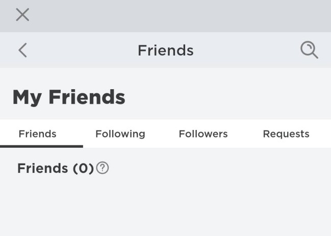 Add friends in Roblox