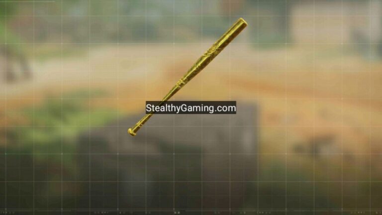 cod mobile gold camo baseball bat melee weapon