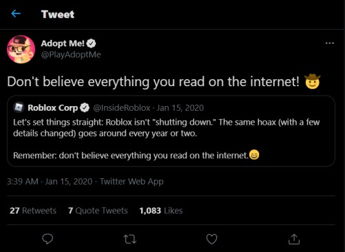 roblox adopt me feature shutting down