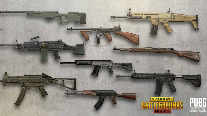 PUBG MOBILE WEAPONS