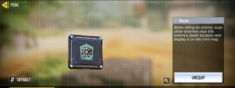 recon perk season 2 cod mobile