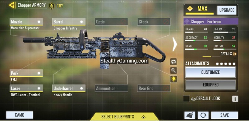 chopper iferg gunsmith loadout cod mobile