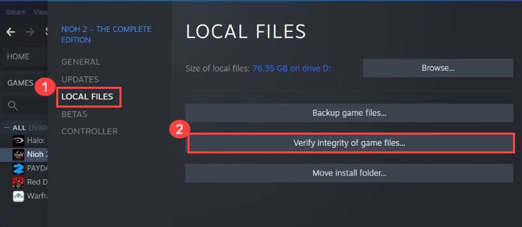 verify files