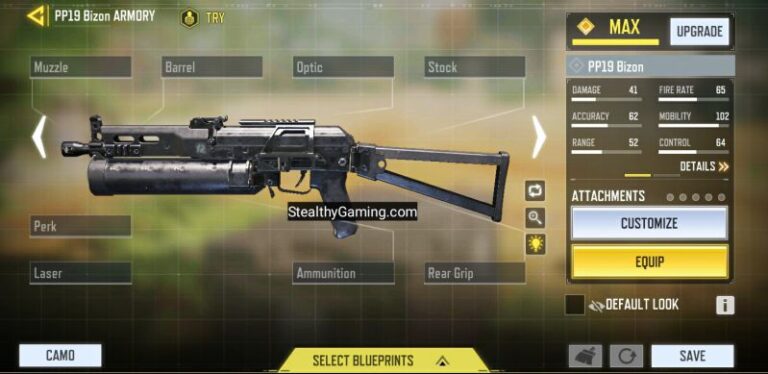 COD Mobile iFerg PP19 Bizon Gunsmith Loadout - Stealthy Gaming