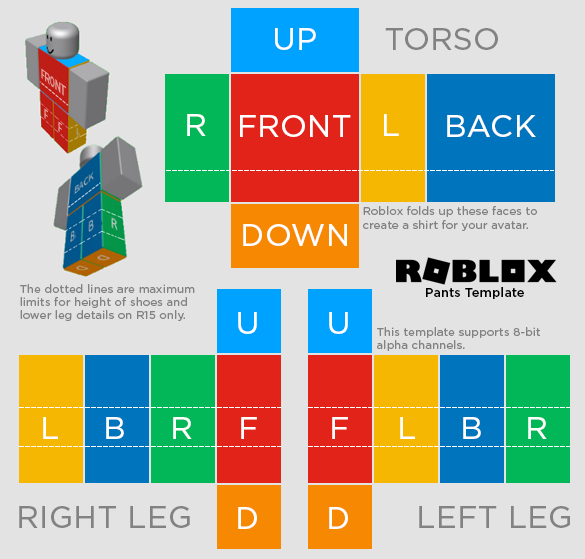 roblox pants temlate