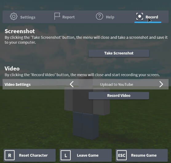 in built roblox recorder