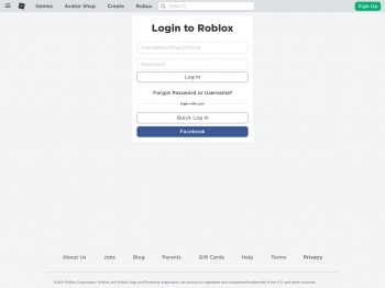 Login- Roblox Facebook login not working