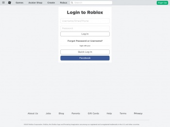 roblox login not working