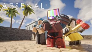 How to crouch in Arsenal mobile Roblox
