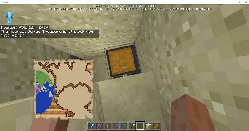 buried treasure Minecraft