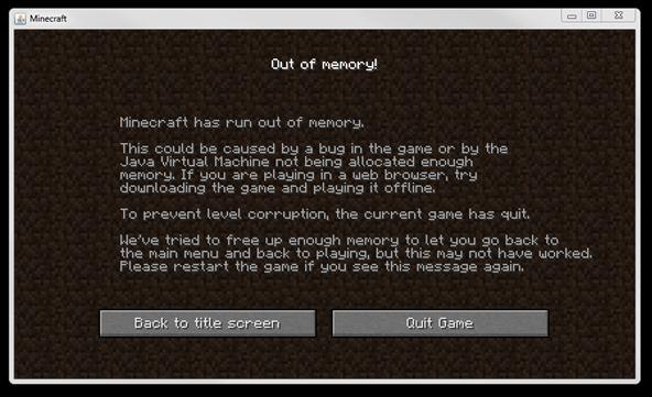 tekkit legends minecraft has run out of memory