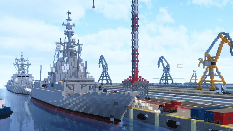 How to make navy ship in Minecraft