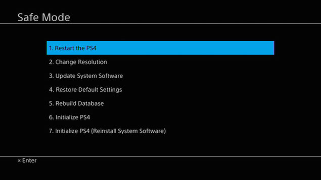Initialize PS4 reinstall system software not working