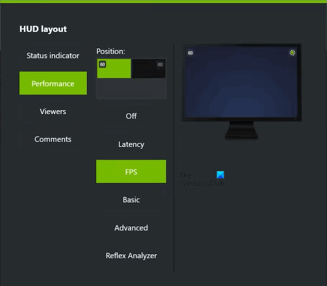 geforce fps not showing