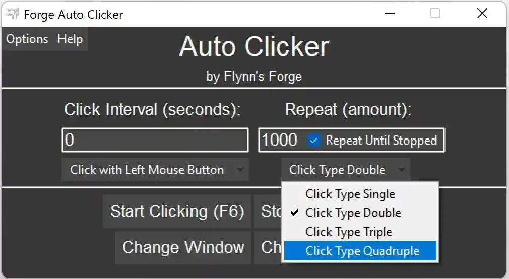 forge auto clicker