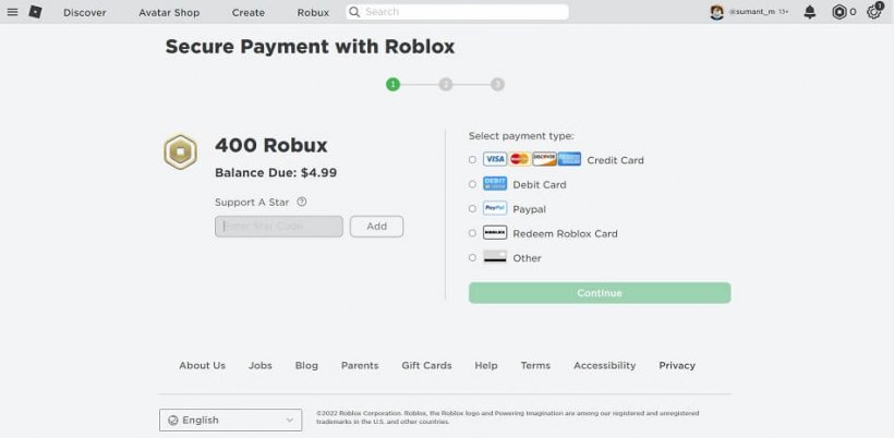 How to get a Star Code in Roblox