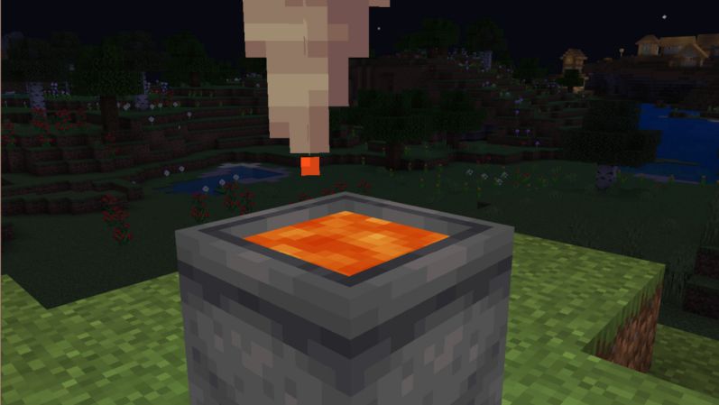 How to make an infinite lava source in Minecraft