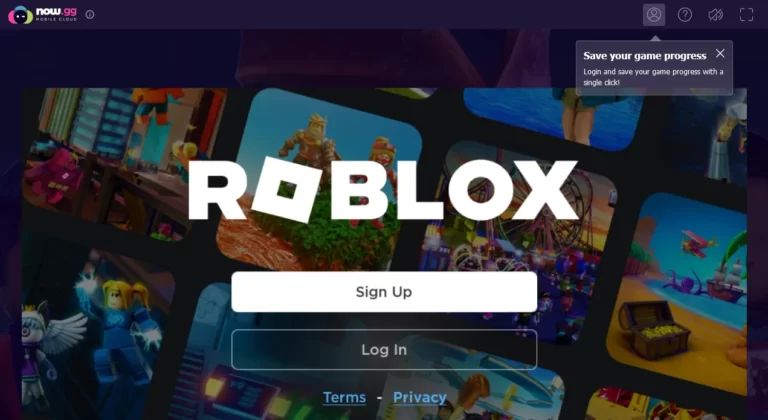 Play Roblox without downloading (Now.GG)