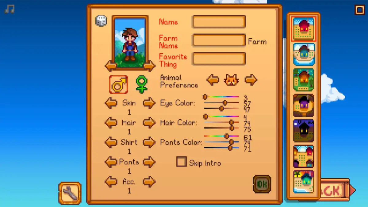 Can you change your Farm Name in Stardew Valley
