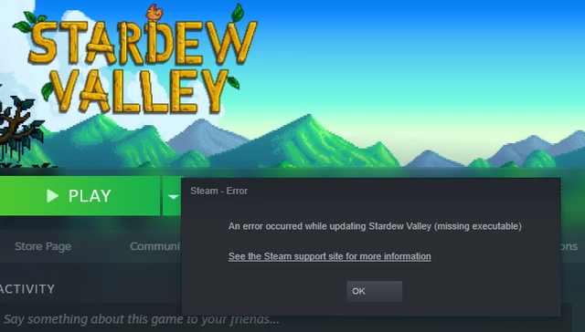 Stardew Valley not launching on Switch