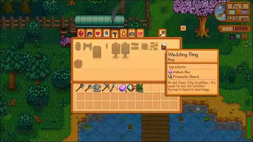 Fastest way to get Wedding Ring Stardew Valley