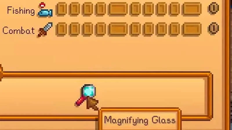 Magnifying Glass not working Stardew Valley