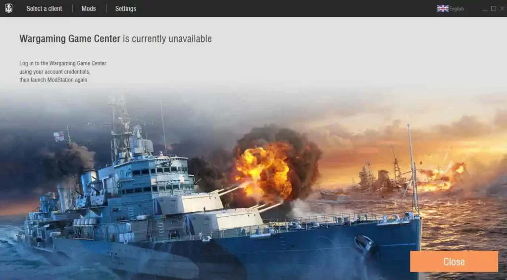 World of Warships Modstation not working