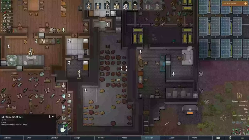 Freezer not working in RimWorld