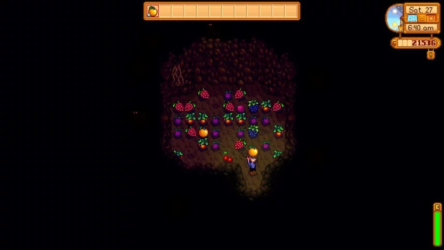 Where to find Demetrius cave with Fruit and Mushrooms
