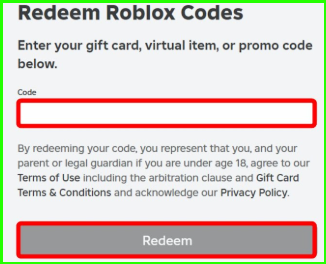 redeem roblox codes